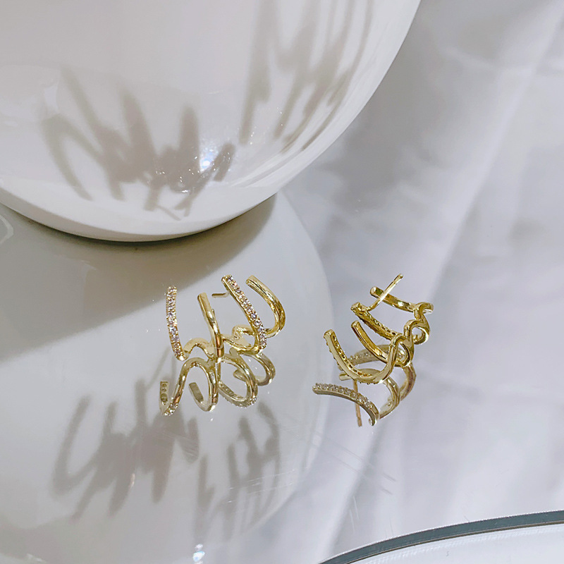 #Style_ Gold Rhinestone