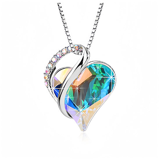 Buy CLEARANCE Aurora Borealis Crystal Heart Charms Package of 5