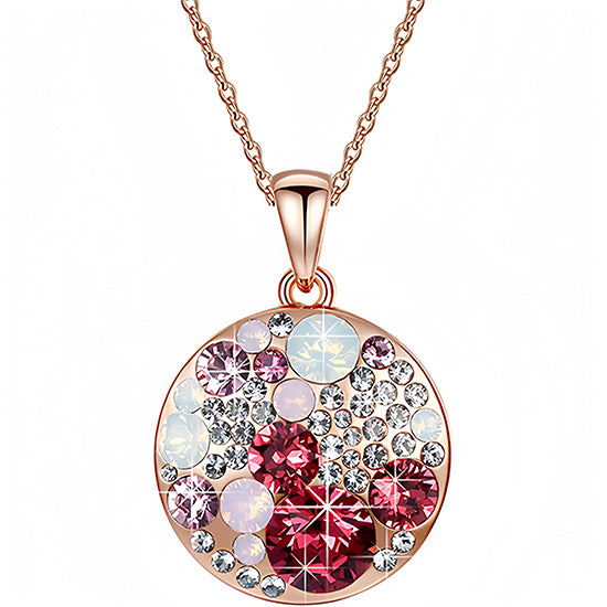 #color_Pink Red Crystal / Rose-Gold Plated