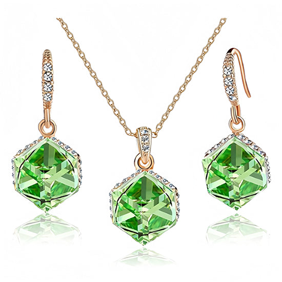 #color_Green Crystal/Rose Gold-tone