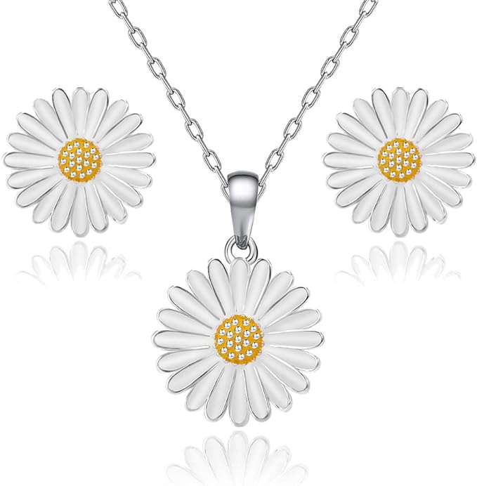 #color_White Daisy/Silver-tone