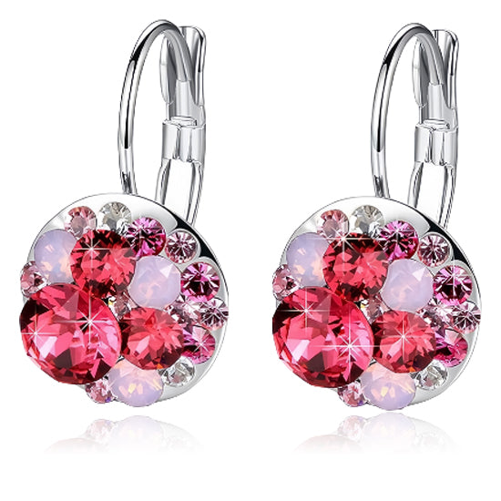 #color_Pink Red Crystals/Silver-tone