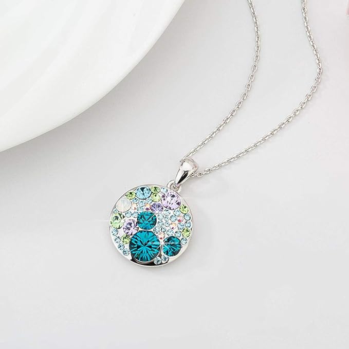 #color_Blue Green Crystal / Rose-Gold-tone