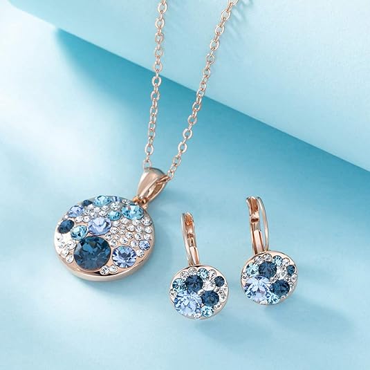 #color_Blue Main Crystals/Rose Gold-tone