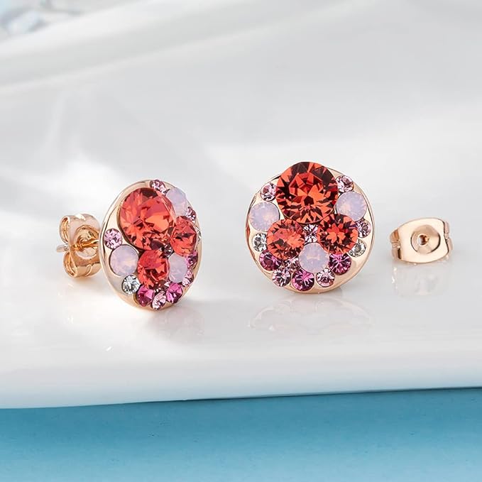 #color_Pink Red Crystals/Rose Gold-tone