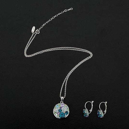 #color_Blue Green Crystals/Silver-tone