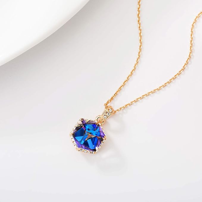 #color_Blue Rose /Gold-tone