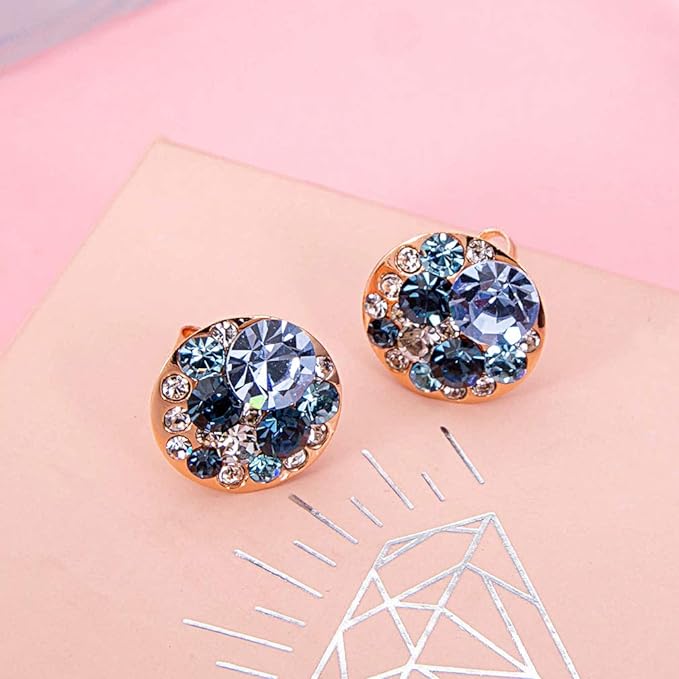 #color_Blue Green Crystals/Rose  Gold-tone