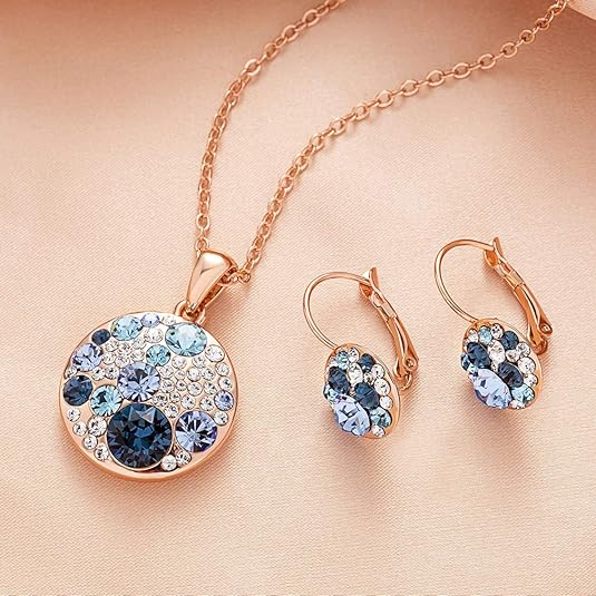 #color_Blue Main Crystals/Rose Gold-tone