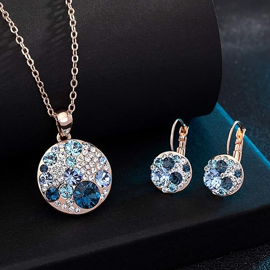 #color_Blue Main Crystals/Rose Gold-tone