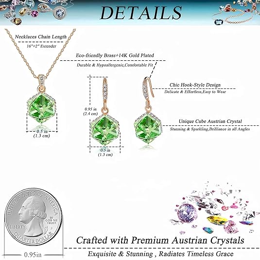 #color_Green Crystal/Rose Gold-tone