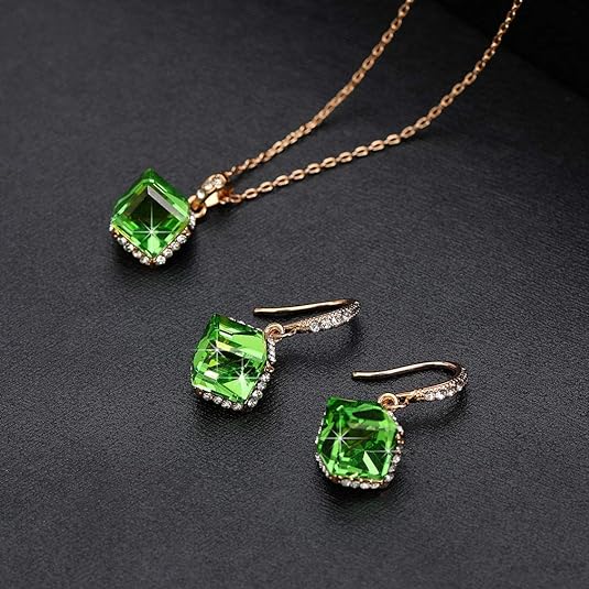 #color_Green Crystal/Rose Gold-tone