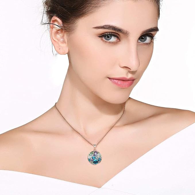 #color_Blue Green Crystal / Silver-tone