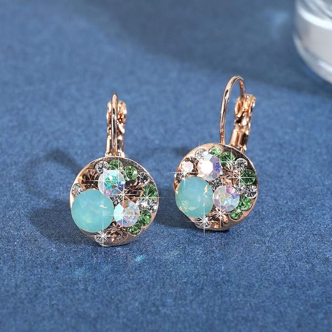 #Color_Green Opal+Aurora Borealis Crystal