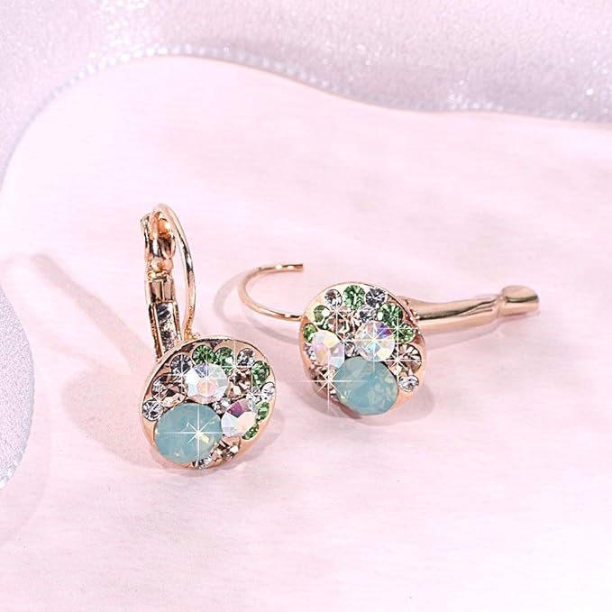 #Color_Green Opal+Aurora Borealis Crystal