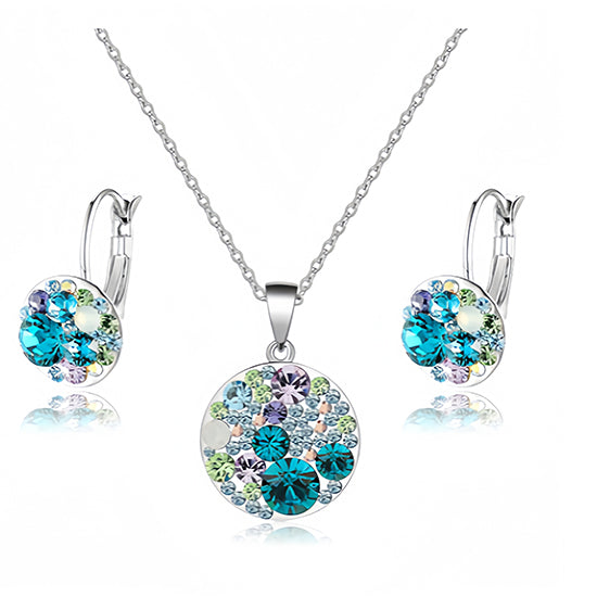 #color_Blue Green Crystals/Silver-tone