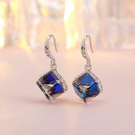 #color_Blue Crystal Silver-tone